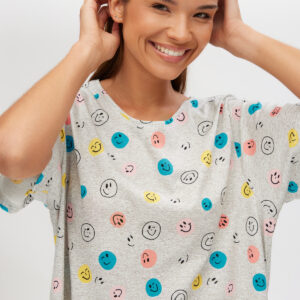 Minerva Γυναικείο T-Dress Mini SMILES art.53121 - Image 2