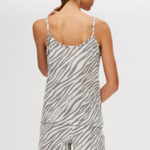 Minerva Women s Pajamas with Shorts ZEBRA art.53113 - Image 3