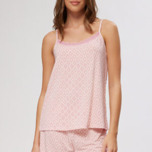 Minerva Women s Sleeveless Pajamas with Shorts GEO Modal art.53146 - Image 1