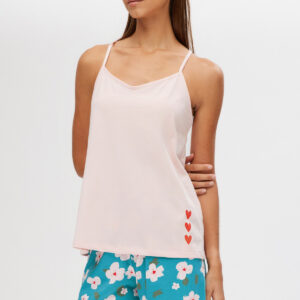 Minerva Women s Pajamas Sleeveless Bra Shorts Floral art.53135 - Image 2