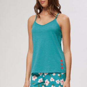 Minerva Women s Pajamas Sleeveless Bra Shorts Floral art.53135 - Image 1