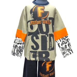 Boy s Sweat Top & Bottom PAG "Outsider" Cotton/Nylon/Acrylic art. 0322 - Image 1